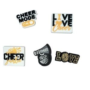 Cheer Themed Shoe Charms Set of 5
